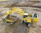 Komatsu Mining Excavator working